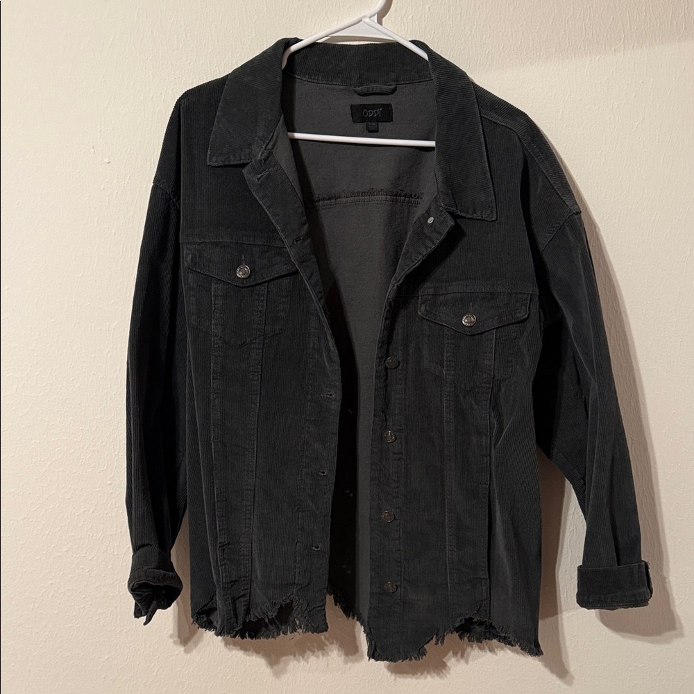 Dark Grey Corduroy Jacket